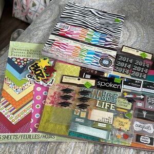 Recollections Craft Paper and Sticker Collection - Multicolor